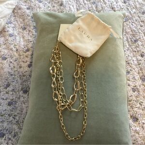 Laura Gold Chain Necklace.  B8